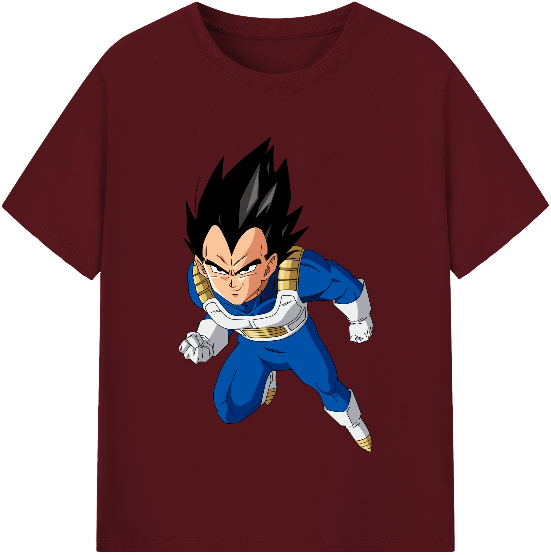 （画像用） ドラゴンボール ベジータ四世（Bejīta Yonsei）DRAGON BALL Vegeta IV 綿100％半袖Tシャツ（フロントプリント）